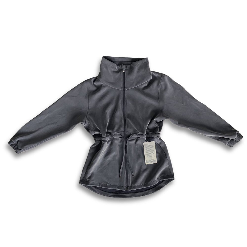 NWT Softstreme Cinch-Waist Jacket Graphite Grey Size 6